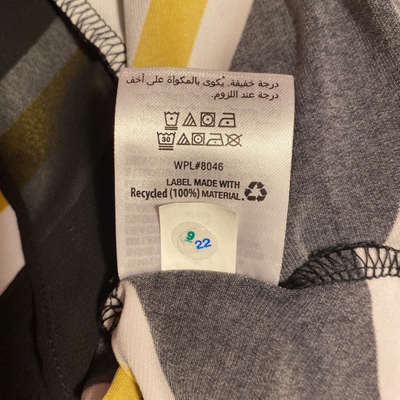 Alfani A symmetrical Mustard, white and black tunic!  NWT Stunning! No paper tag - Picture 10 of 10